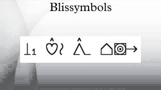 Blissymbols [upl. by Aimas]