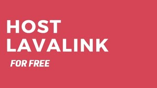 HOW TO HOST LAVALINK SERVER FOR FREE  KNIFECODEZ [upl. by Grevera242]