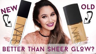 NARS Natural Radiant Longwear Foundation VS Sheer Glow [upl. by Langelo]