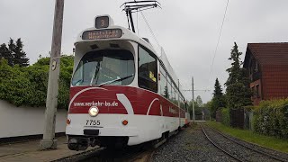 Mitfahrt DÜWAG Gelenktriebwagen Typ quotMannheimquot  Braunschweiger VerkehrsAG Triebwagen 7553 [upl. by Falk348]