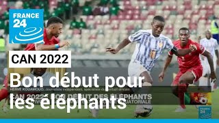 CAN 2022  la Côte dIvoire gagne sans forcer contre la Guinée Equatoriale • FRANCE 24 [upl. by Ahsehyt941]