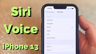 How to Change Siri Voice on iPhone 13  Step by Step Tutorial [upl. by Amber]