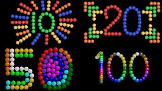 Color Ball Counting Collection  Count to 10 20 50 amp 100  The Kids Picture Show Learning Video [upl. by Castra358]