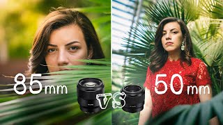 Sony 85mm f18 vs 50mm f18  Free Lightroom Preset [upl. by Meda227]