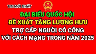 ĐẠI BIỂU QUỐC HỘI ĐỀ XUẤT TĂNG LƯƠNG HƯU VÀ TRỢ CẤP NGƯỜI CÓ CÔNG TRONG NĂM 2025 [upl. by Iman]