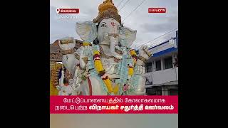 Hindu Munnanis Vinayagar idols immersed in Bhavani River after grand procession in Mettupalayam [upl. by Yerg]