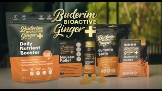 Buderim BioActive Ginger  Ease Nausea Aid Immune Health [upl. by Ennelram]