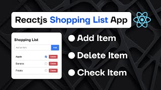 Reactjs Shopping List app  incodeuz  react coding frontend app [upl. by Atiuqat]