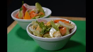 Simple Salad and Salad Dressing Preparation [upl. by Yttap363]