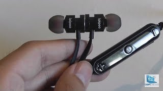 REVIEW iPipoo IL93 BL Bluetooth InEar Headphones [upl. by Asare]