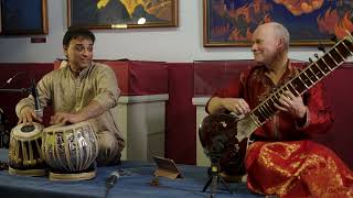 Bandish in Raga Purya Dhanashri Alexander Konanchuk sitar Zakir Akhtar Hussain tabla Oct 26 [upl. by Reh631]