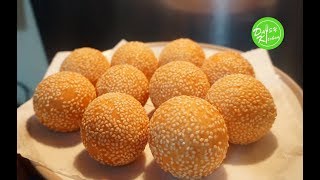 Cách làm Bánh CamBánh Rán nhân lúc lắc thành công 100 vỏ mỏng giòn ngon  Sesame Ball Recipe [upl. by Anhpad]