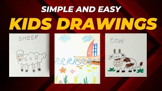 Easy Drawings for toddlers  Preschool drawing tutorial easydrawing drawingideas youtube [upl. by Burris361]