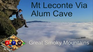 Mt Leconte  via Alum Cave Trail  Backpacking Leconte Shelter  Great Smoky Mountains [upl. by Anivram]