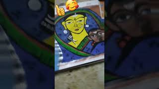 A famous art by jamini roy art designersdrawing shorts radhakrishna painting [upl. by Atnwahs]