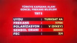 TRT 1 kanal ayarlama VESTEL TV ler için  trt 1 [upl. by Reibaj]