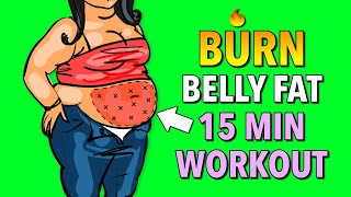 15Minute Standing Workout to Burn Belly Fat  Quick Home Exercise [upl. by Elliot959]