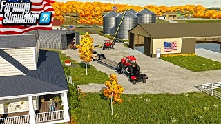 BUILDING AN AMERICAN FARM YARD FROM SCRATCH ROLEPLAY  FARMING SMULATOR 22 [upl. by Haskell]