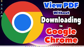 How To Set Open  View PDF Files in Google Chrome without Downloading  Enable Chrome as PDF Viewer [upl. by Utimer]