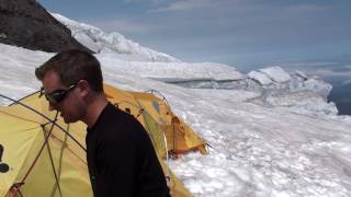 Rainier Trip Video 15  The Climb Day 2 Ingraham Flats [upl. by Dlawso]