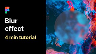 Blur effect in Figma [upl. by Yesrod577]