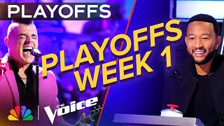 The Best Performances from Week 1 of Playoffs  The Voice  NBC [upl. by Enirac434]