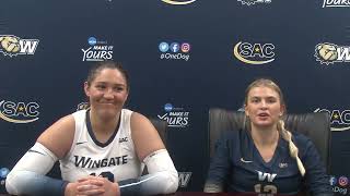 Wingate Volleyball Post Game Press Conference 9282024 [upl. by Lemart]