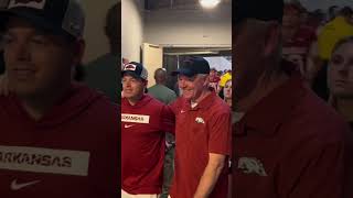 Bobby Petrino pleased following upset over No 4 Tennessee WPS [upl. by Rahr]