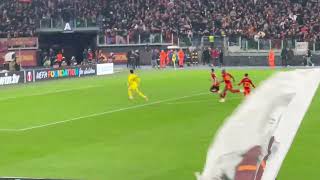 Roma  Feyenoord Zalewskis last penalty stadium going crazy [upl. by Newell]