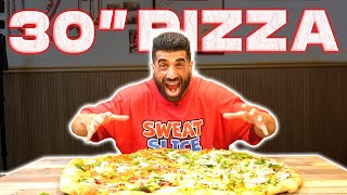 30quot GIANT PIZZA CHALLENGE  JOE amp SALS PIZZA  BROOKLYN NY [upl. by Boice]