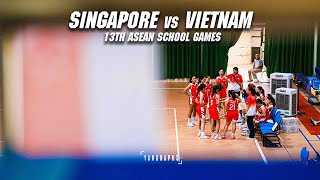 FOUR POINT GAME  SINGAPORE vs VIETNAM 13th ASEAN SCHOOL GAMES 2024 [upl. by Rianna656]