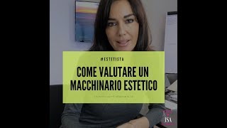 COME VALUTARE UN MACCHINARIO [upl. by Rednal]