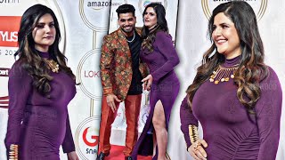 When Stunning Zareen Khan Meet Shiv Thakare at Lokmat Most Stylish Awards 2023 [upl. by Platt]