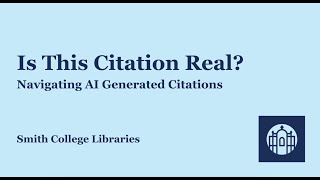 Is this citation real How to verify AI generated citations [upl. by Lenahtan]