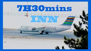 7H 30MIN  Spectacular Winter Plane Spotting at INN Innsbruck Airport Austria  4K [upl. by Sharron]