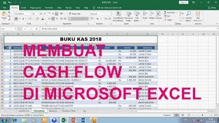 MEMBUAT BUKU KAS CASH FLOW DI MICROSOFT EXCEL [upl. by Blodget]