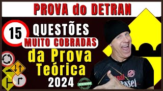 Simulado do DETRAN 2024 15 Questões do EXAME teórico do DETRAN PROVA legislação de trânsito 2024 [upl. by Euqirat511]