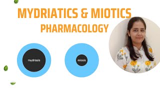 Mydriatics amp Miotics Complete Pharmacology Uses of Mydriatics amp Miotics [upl. by Adriell]