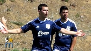 Jonas Brothers Charity Soccer Game  AC United vs Bilbo Real Nick Jonas Olivia Culpo [upl. by Ytsirc]