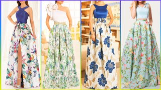 Long FLORAL Maxi Skirt DESIGNS NewTrendy SKIRTS  Long skirts [upl. by Apfelstadt429]