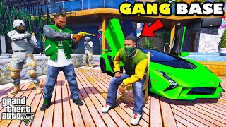 Franklin Trapped GANG BOSS To Save GANG BASE In GTA 5  SHINCHAN and CHOP [upl. by Imim]