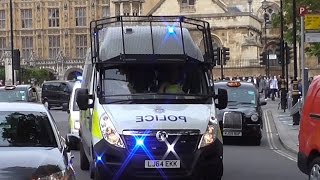 British Transport Police Public Order Van amp x2 Dog Units Responding [upl. by September]