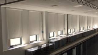 Laser safety roller blinds Swansea University [upl. by Nnylahs]