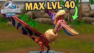 NEW VIP PTERODAUSTRO MAX LVL 40 Jurassic World The Game  NEW VIP DINO HD [upl. by Sharyl33]