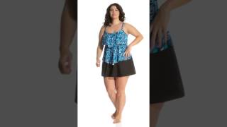 Miraclesuit Plus Size Solid Swim Skirt  SwimOutletcom [upl. by Ossie]