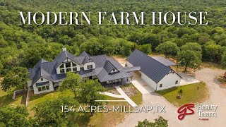 Discovering a Luxury Modern Farm House 3999000  154 Acre Texas Ranch Parker County Texas [upl. by Ydnes718]