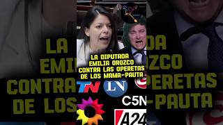 LA DIPUTADA EMILIA OROZO CONTRA LAS OPERETAS DE LOS MAMAPAUTA argentina casta cristina milei [upl. by Marven]