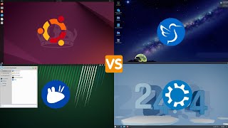 Ubuntu VS Kubuntu VS Xubuntu VS Lubuntu 2404 LTS  RAM Consumption [upl. by Nebe]