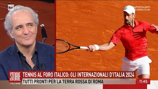 Tennis al foro italico gli Internazionali dItalia 2024  Storie italiane 10052024 [upl. by Ocsinarf]