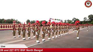 Full Parade Rehearsal Passing Out Parade Batch No 226 and 227 STC BSF North Bengal [upl. by Pizor]